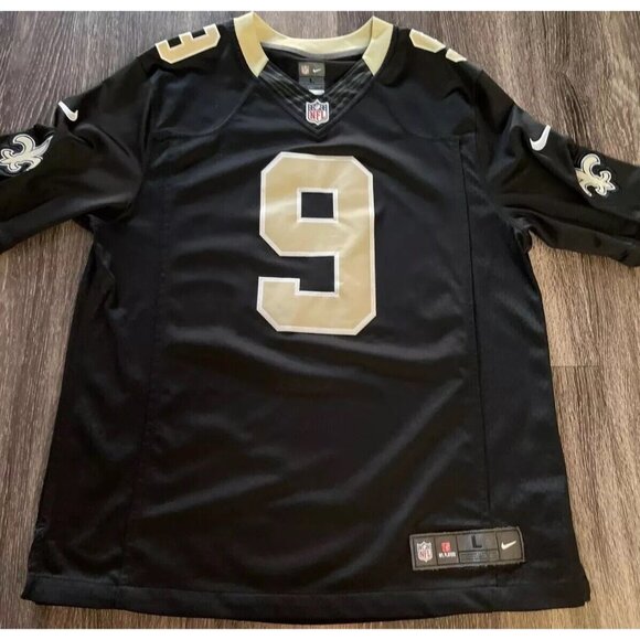 New Orleans Saints Nike Authentic On Field Football Drew Brees #9 Jersey Sz L - Picture 1 of 15